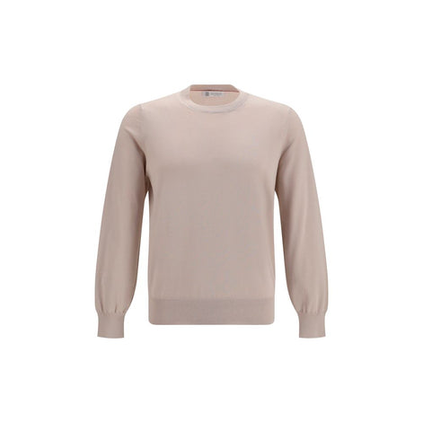 Brunello Cucinelli Beige Cotton Sweatshirt