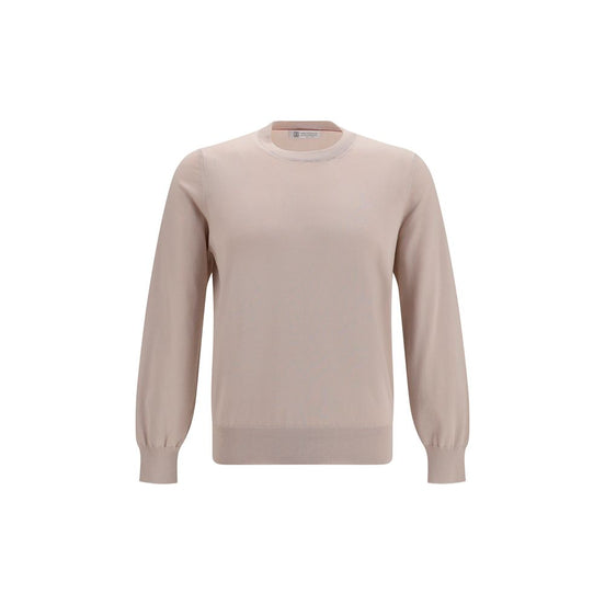 Brunello Cucinelli Beige Cotton Sweatshirt