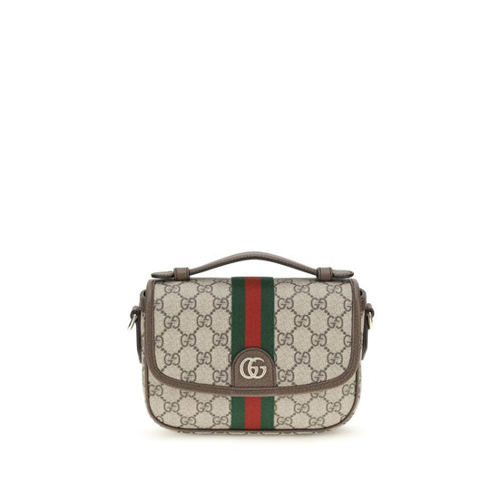 Gucci small Ophidia Beige Fabric Handbag