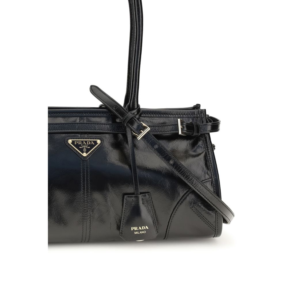 Prada Bonnie medium Black Leather Handbag
