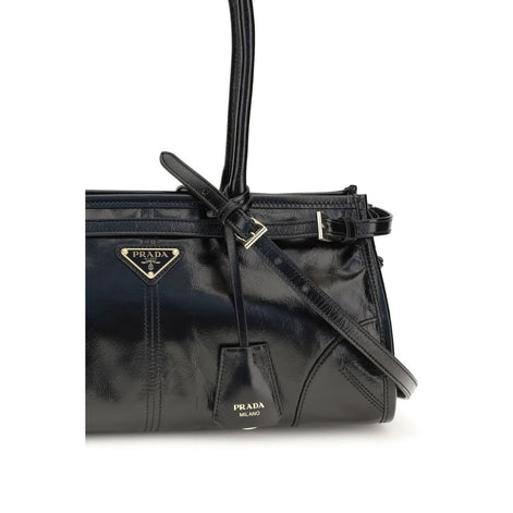 Prada Bonnie medium Black Leather Handbag