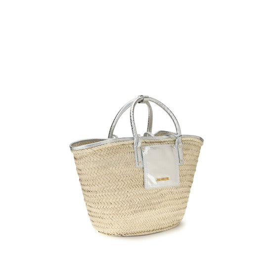 Jacquemus Soli basket Beige Raffia Handbag