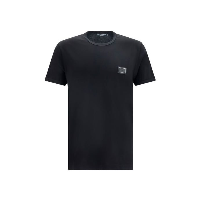 Dolce & Gabbana Black Cotton T-Shirt
