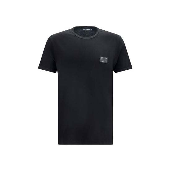 Dolce & Gabbana Black Cotton T-Shirt