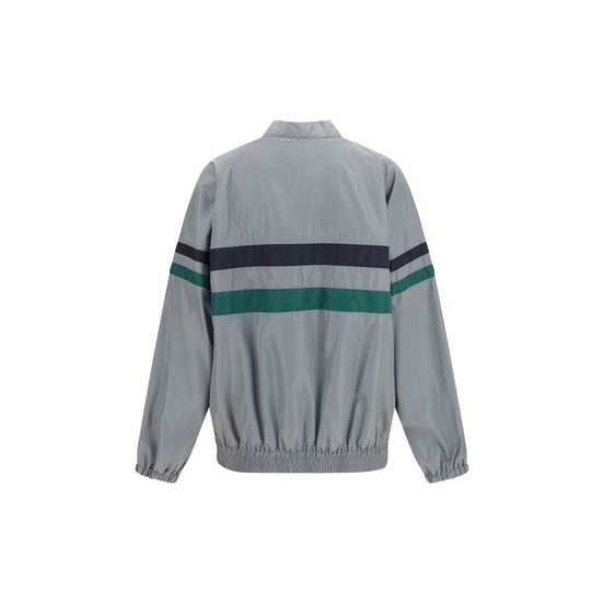 Miu Miu Gray Polyester Shell Jacket
