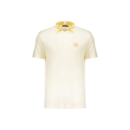 Versace Bicolor Cotton Polo Shirt