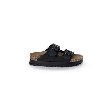 Birkenstock Black Synthetic Platform Sandals