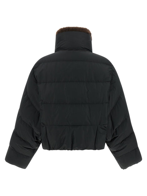 Brunello Cucinelli Black Cotton Full-Length Jacket