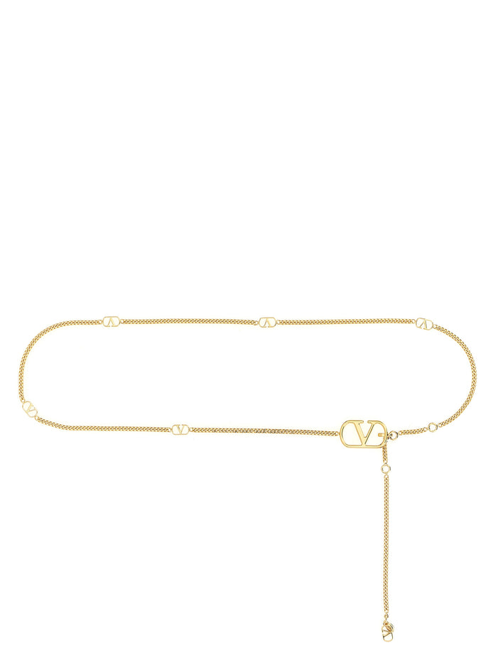 Valentino Garavani Gold Brass Regular Belt