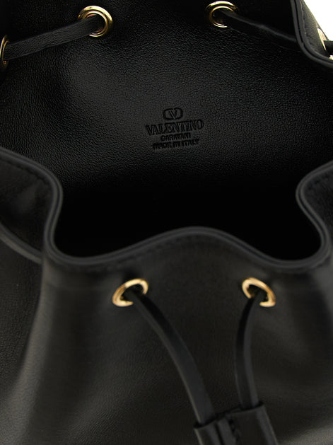 Valentino Garavani Black Lamb Leather Crossbody Bag