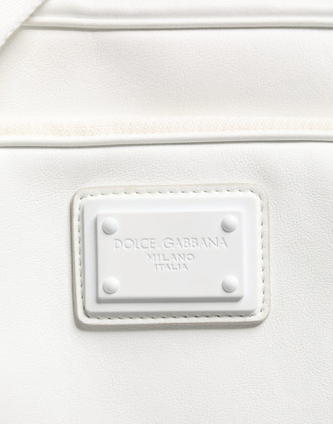 Dolce & Gabbana White Logo Plaque Crossbody Shoulder Borse Men Bag
