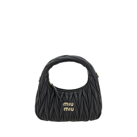 Miu Miu Wander Black Leather Handbag
