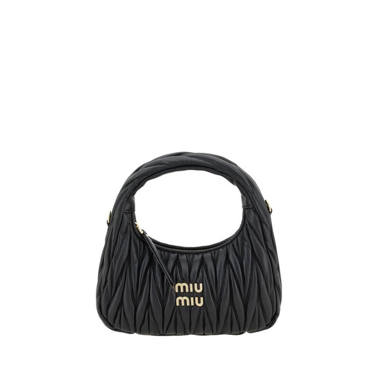 Miu Miu Wander Black Leather Handbag