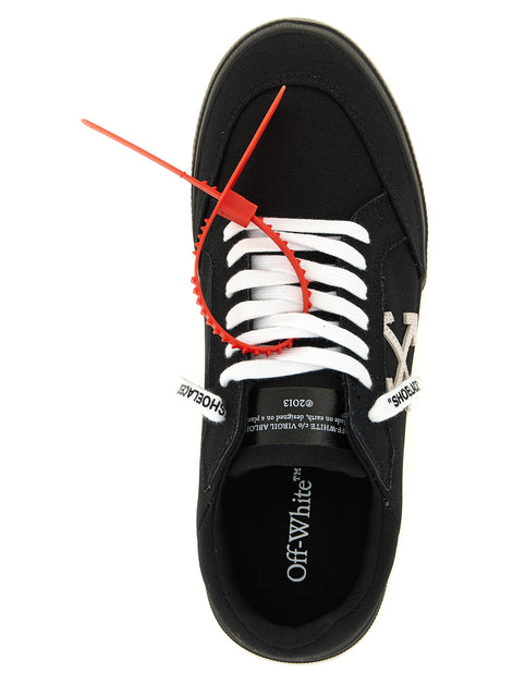 Off-White Bicolor Cotton Low Top Sneakers