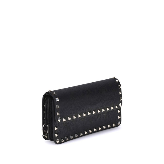 Valentino Garavani Black Calf Leather Bos Taurus Wallet