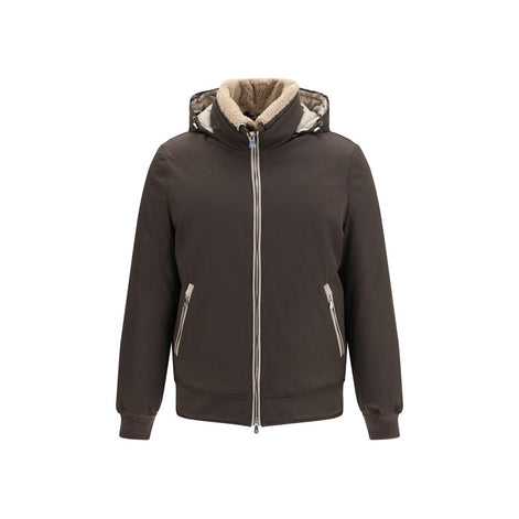 Brunello Cucinelli Brown Polyamide Shell Jacket