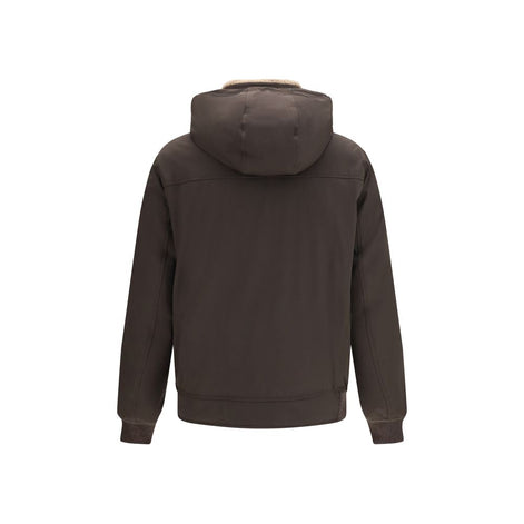 Brunello Cucinelli Brown Polyamide Shell Jacket