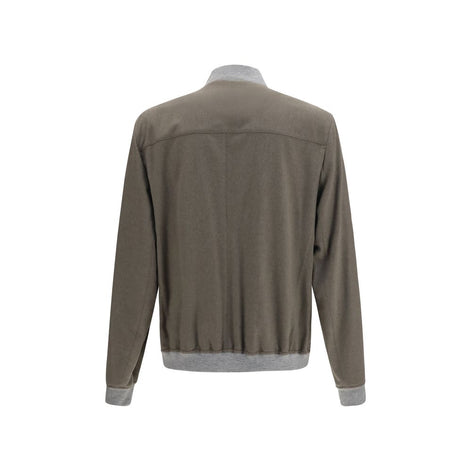 Brunello Cucinelli Bicolor Cashmere Bomber