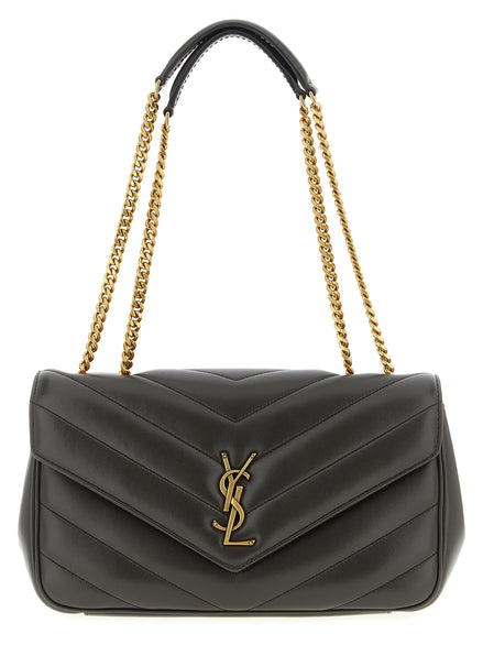 Saint Laurent LouLou medium Brown Lamb Leather Shoulder Bag