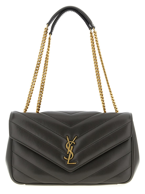 Saint Laurent Brown Lamb Leather Shoulder Bag