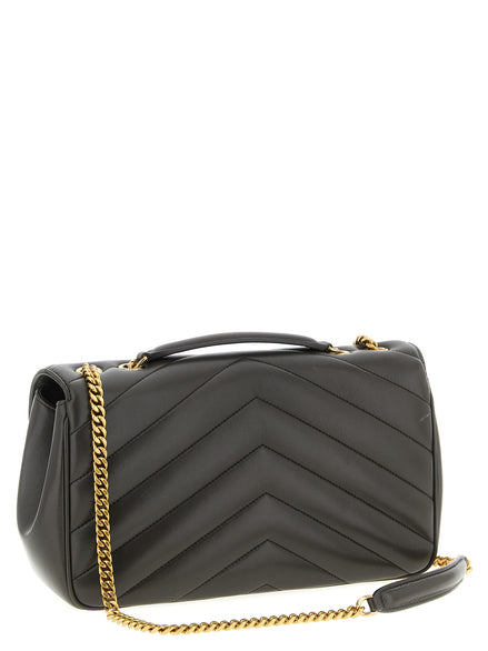 Saint Laurent LouLou medium Brown Lamb Leather Shoulder Bag