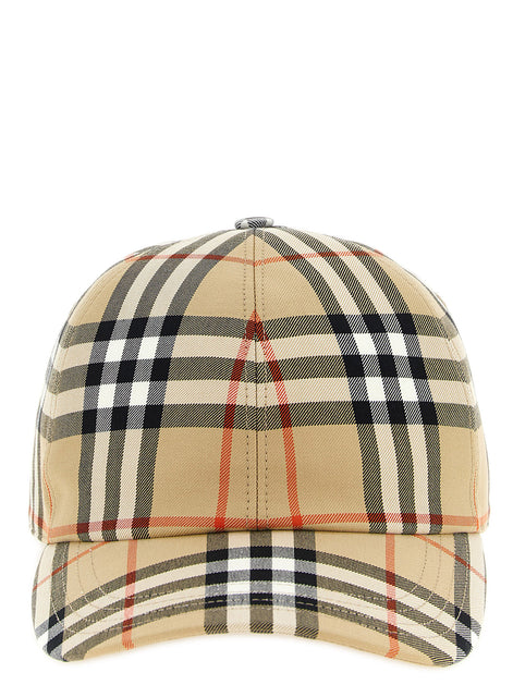 Burberry Beige Cotton Cap (Baseball Hat)