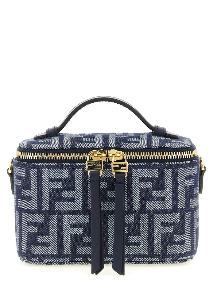 Fendi Blue Cotton Handbag