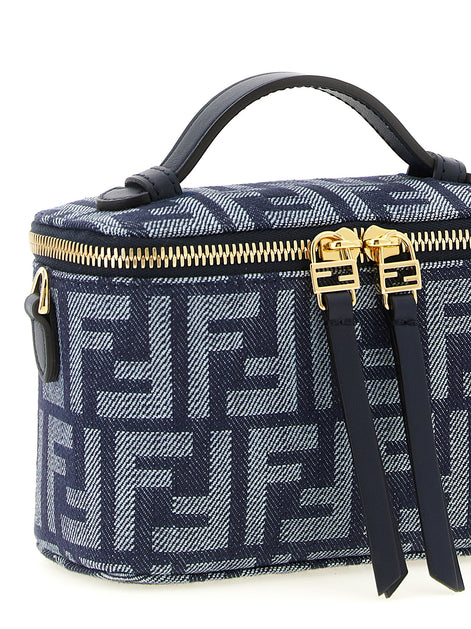 Fendi Blue Cotton Handbag