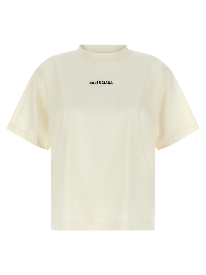 Balenciaga White Cotton T-Shirt