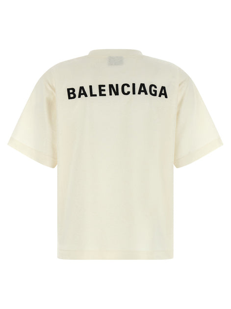 Balenciaga White Cotton T-Shirt