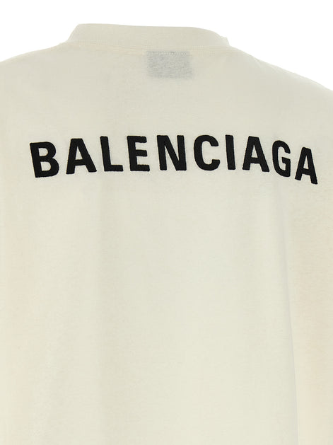 Balenciaga White Cotton T-Shirt