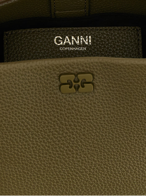 Ganni Bicolor Polyester Handbag