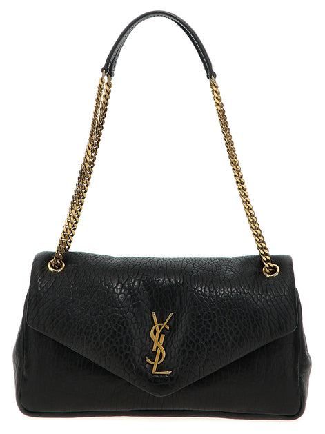 Saint Laurent Black Leather Shoulder Bag