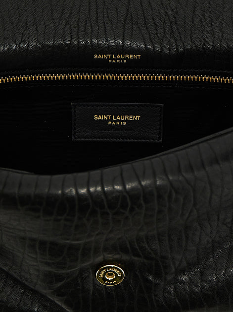 Saint Laurent Black Leather Shoulder Bag