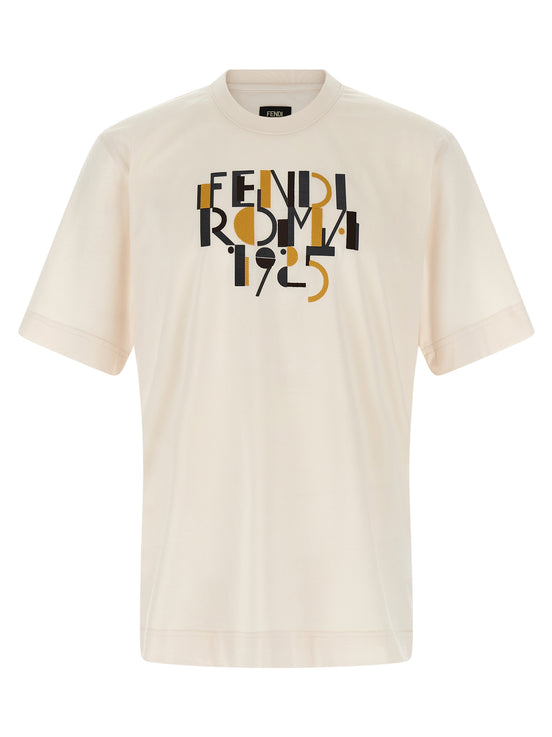 Fendi White Cotton T-Shirt