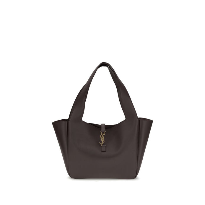 Saint Laurent Le 5 À 7 Bea Brown Calf Leather Bos Taurus Shoulder Bag