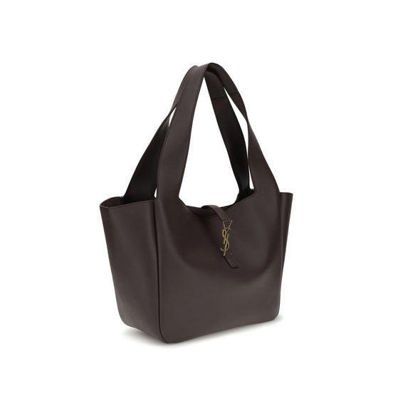 Saint Laurent Le 5 À 7 Bea Brown Calf Leather Bos Taurus Shoulder Bag
