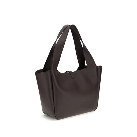 Saint Laurent Le 5 À 7 Bea Brown Calf Leather Bos Taurus Shoulder Bag