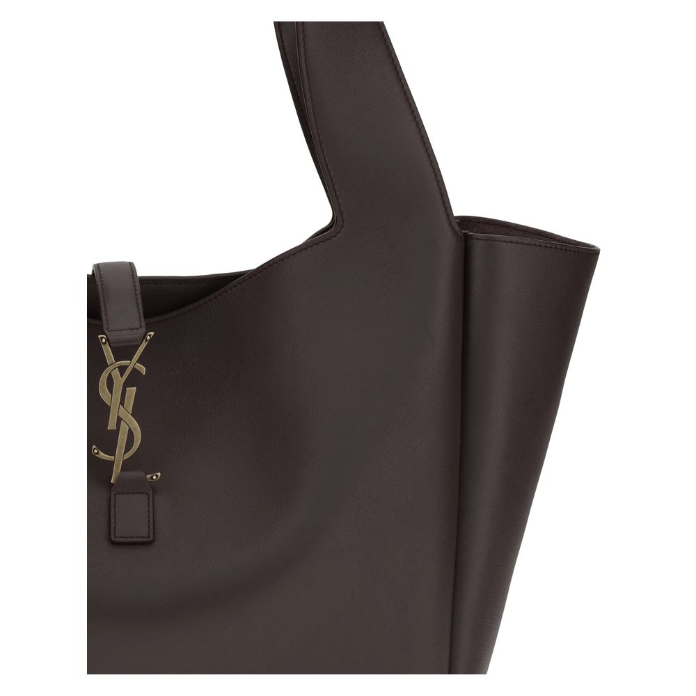 Saint Laurent Le 5 À 7 Bea Brown Calf Leather Bos Taurus Shoulder Bag