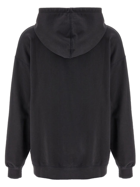 Ganni Gray Organic Cotton Hoodie