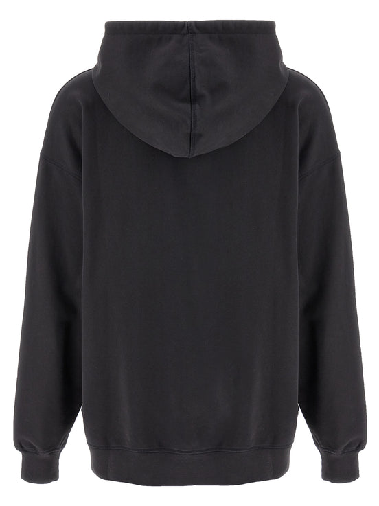 Ganni Gray Organic Cotton Hoodie