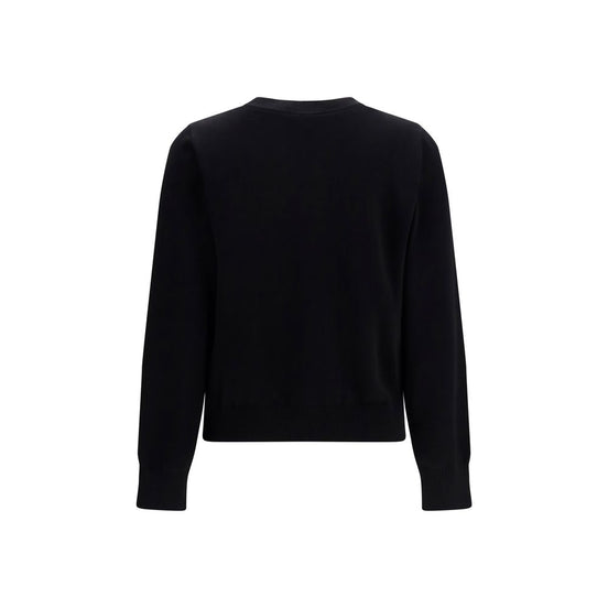 Ganni Black Cotton Sweatshirt