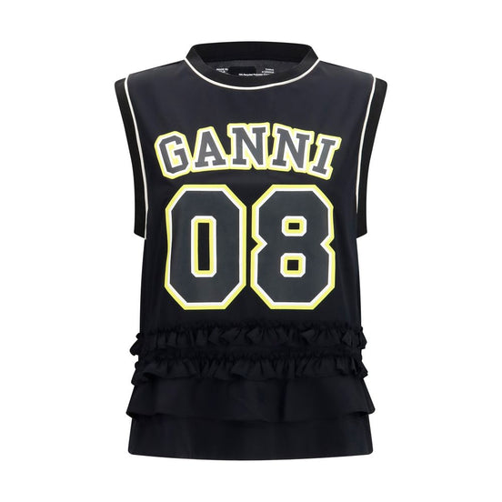 Ganni Black Polyester Sportswear