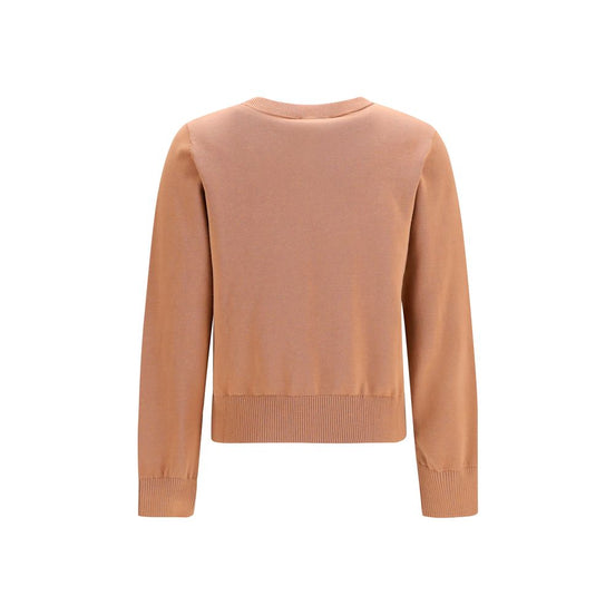 Ganni Beige Cotton Sweatshirt