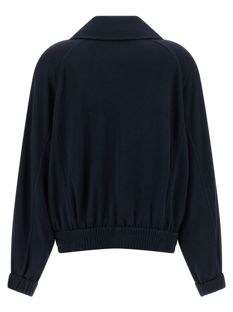 Brunello Cucinelli Blue Cotton Bomber