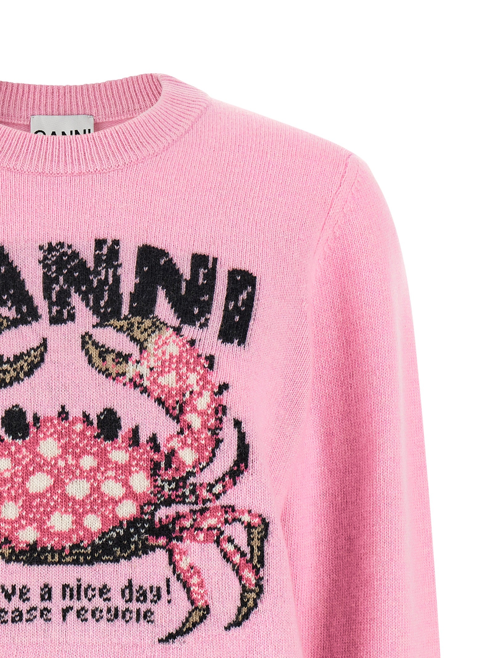 Ganni Multicolor Wool Sweatshirt