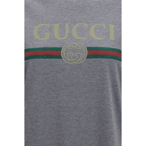 Gucci Gray Cotton T-Shirt