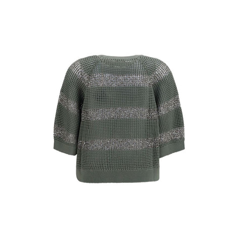 Brunello Cucinelli Bicolor Cotton Sweatshirt