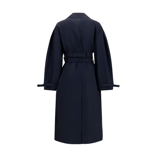 Ganni Black Cotton Coat