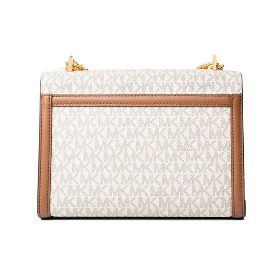 Michael Kors Beige Canvas Shoulder Bag